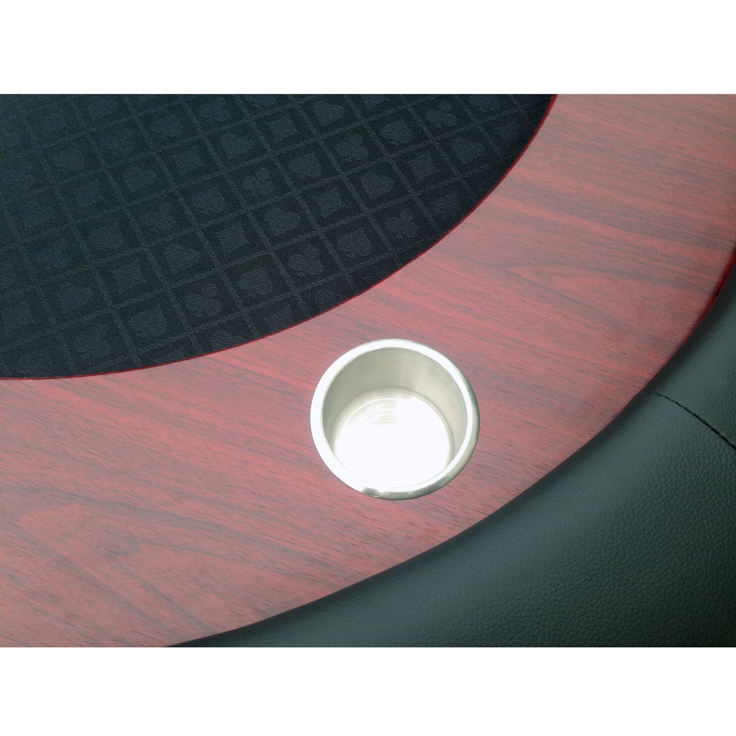 INO Design 96" Luna Ultra Poker Table with Speed Cloth Racetrack Chip Tray Double DropBox Wooden Legs