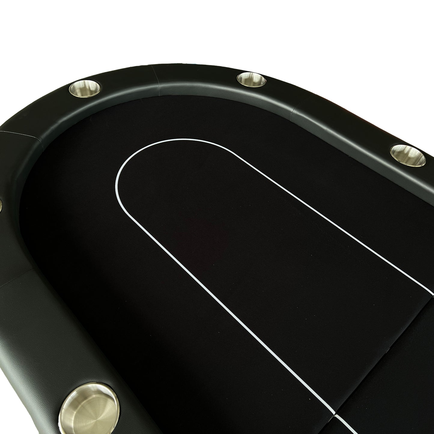 Poker Table Foldable 94 Inches for 10 Players Casion Game Style with Scroll Wheels