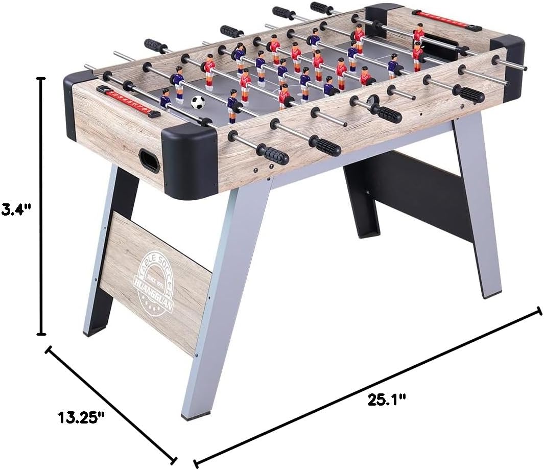 TALLO Foosball Table, Wooden Football Game Set for Adults & Kids