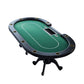 INO Design 96" Poker Table for 10 Players Texas Holdem Casino Game Premium Aura with Waterproof Surface