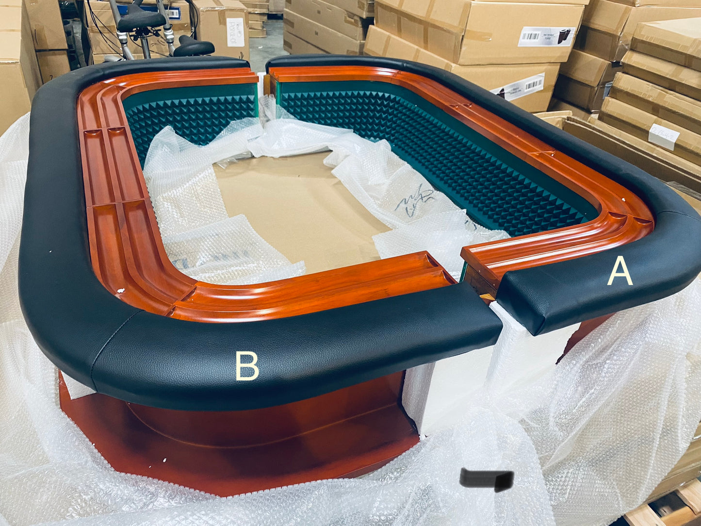 Table Walls and Arms for 93" Craps Table Blue