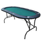 73" Poker Table Oval Folding Light Series Game Table with Felt