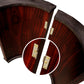 INO Design 96" Poker Table Oval Casino Game Table with Speed Cloth Wooden Texture Racetrack Luna Legs Tray Dropbox