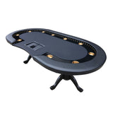 94" Poker Table for Casino Game Texas Holdem Premium with Speed Cloth Cup Holders