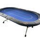 Poker Table Foldable 94 Inches for 10 Players Casion Game Style with Scroll Wheels