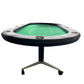 Poker Table Foldable 94 Inches for 10 Players Casion Game Style with Scroll Wheels