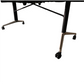 95-inch Foldable Poker Table for 10 Players with Wheels and LED