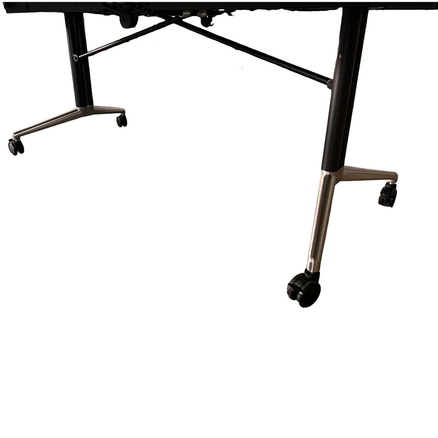 95-inch Foldable Poker Table for 10 Players with Wheels and LED
