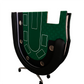 95-inch Foldable Poker Table for 10 Players with Wheels and LED