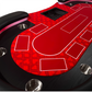 95-inch Foldable Poker Table for 10 Players with Wheels and LED