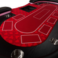 95-inch Foldable Poker Table for 10 Players with Wheels and LED