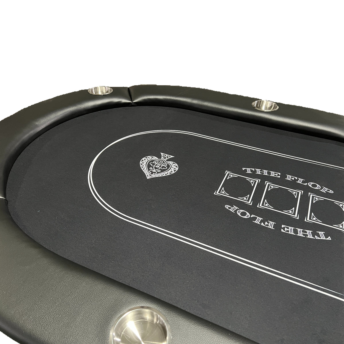 Foldable Poker Table Light Series 71 inches for Casino Games with Cup Holders