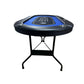 Foldable Poker Table Light Series 71 inches for Casino Games with Cup Holders