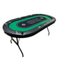 Foldable Poker Table Light Series 71 inches for Casino Games with Cup Holders