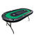 Foldable Poker Table Light Series 71 inches for Casino Games with Cup Holders