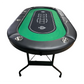 Foldable Poker Table Light Series 71 inches for Casino Games with Cup Holders