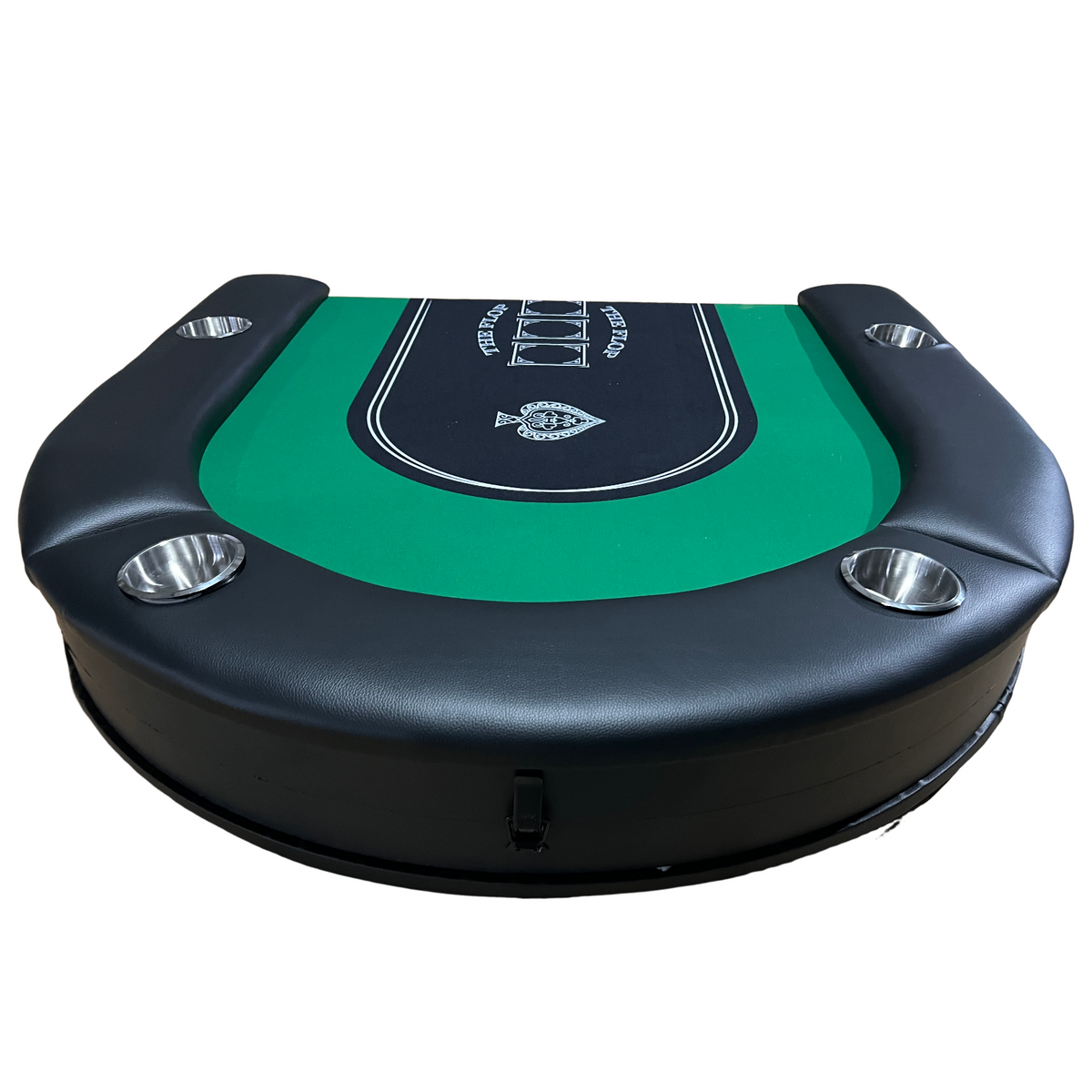 Foldable Poker Table Light Series 71 inches for Casino Games with Cup Holders