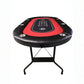 Foldable Poker Table Light Series 71 inches for Casino Games with Cup Holders