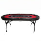Foldable Poker Table Light Series 71 inches for Casino Games with Cup Holders
