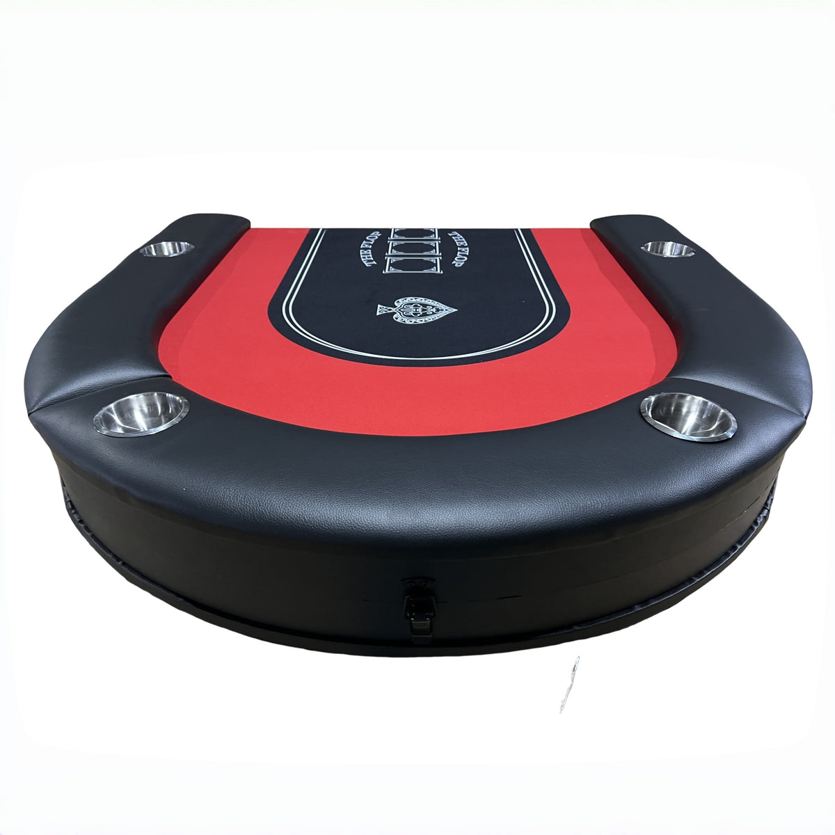 Foldable Poker Table Light Series 71 inches for Casino Games with Cup Holders