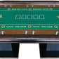 96" 10 Player Casino Poker Table Oval Premium Brown & Green Speed Cloth Texas Holdem with Dimmable LED