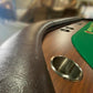 96" 10 Player Casino Poker Table Oval Premium Brown & Green Speed Cloth Texas Holdem with Dimmable LED